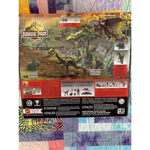 Jurassic Park 30 '93 Classic Dr. Ian Malcolm Glider Escape Pack NEW SEALED! - Picture 2 of 2